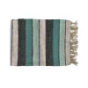 Pomax Plaids-KRETA - plaid - lin / viscose - L 150 x W 140 cm - mix de couleurs