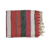 Pomax Plaids-KRETA - plaid - lin / viscose - L 150 x W 125 cm - multicolore