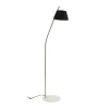 Pomax Lampadaires-KUKUI - lampadaire - métal / marbre - L 26 x W 42 x H 150 cm - noir