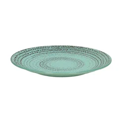 Pomax Vaisselle-KUSAMA - assiette à dessert - porcelaine - DIA 22 cm - aqua