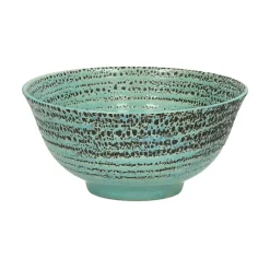 Pomax Vaisselle-KUSAMA - bol à soupe - porcelaine - DIA 15 x H 7 cm - aqua