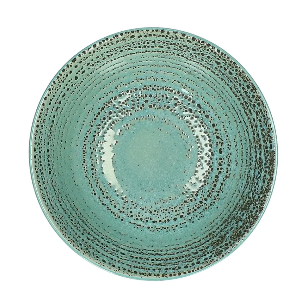 Pomax Vaisselle-KUSAMA - bol à soupe - porcelaine - DIA 15 x H 7 cm - aqua