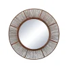 Pomax Miroirs-LARA - miroir - métal - DIA 60 cm - rouille