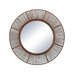 Pomax Miroirs-LARA - miroir - métal - DIA 60 cm - rouille