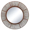 Pomax Miroirs-LARA - miroir - métal - DIA 80 cm - rouille