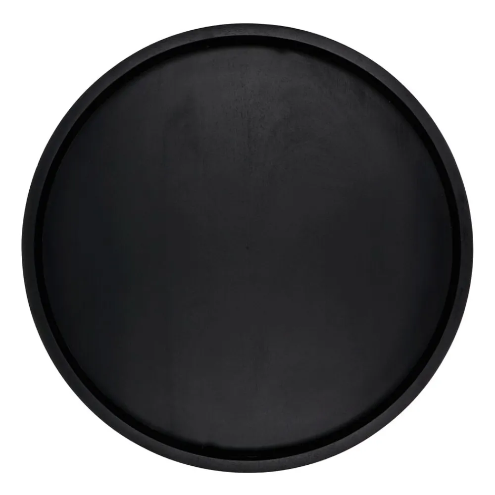 Pomax Concepts Modulaires-LAUREL - dessus de table / plateau - bois de mangier - DIA 55 x H 4 cm - noir