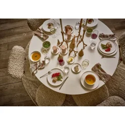 Pomax Vaisselle-LEGGERO - assiette apéritif - porcelaine - DIA 12 x H 1,3 cm - blanc