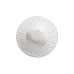 Pomax Vaisselle-LEGGERO - assiette creuse - porcelaine - DIA 19 x H 5,4 cm - blanc