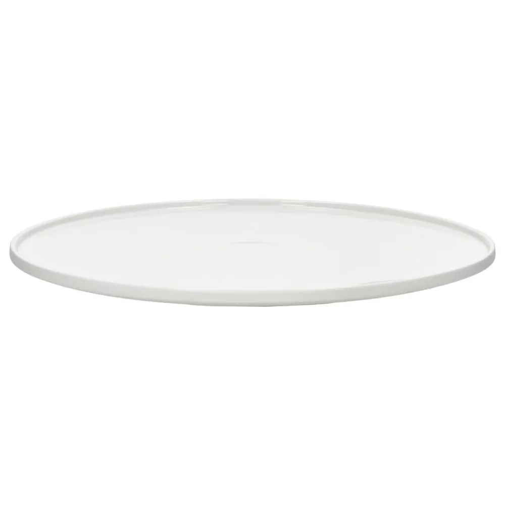 Pomax Vaisselle-LEGGERO - assiette de présentation - porcelaine - DIA 31 x H 2,3 cm - blanc