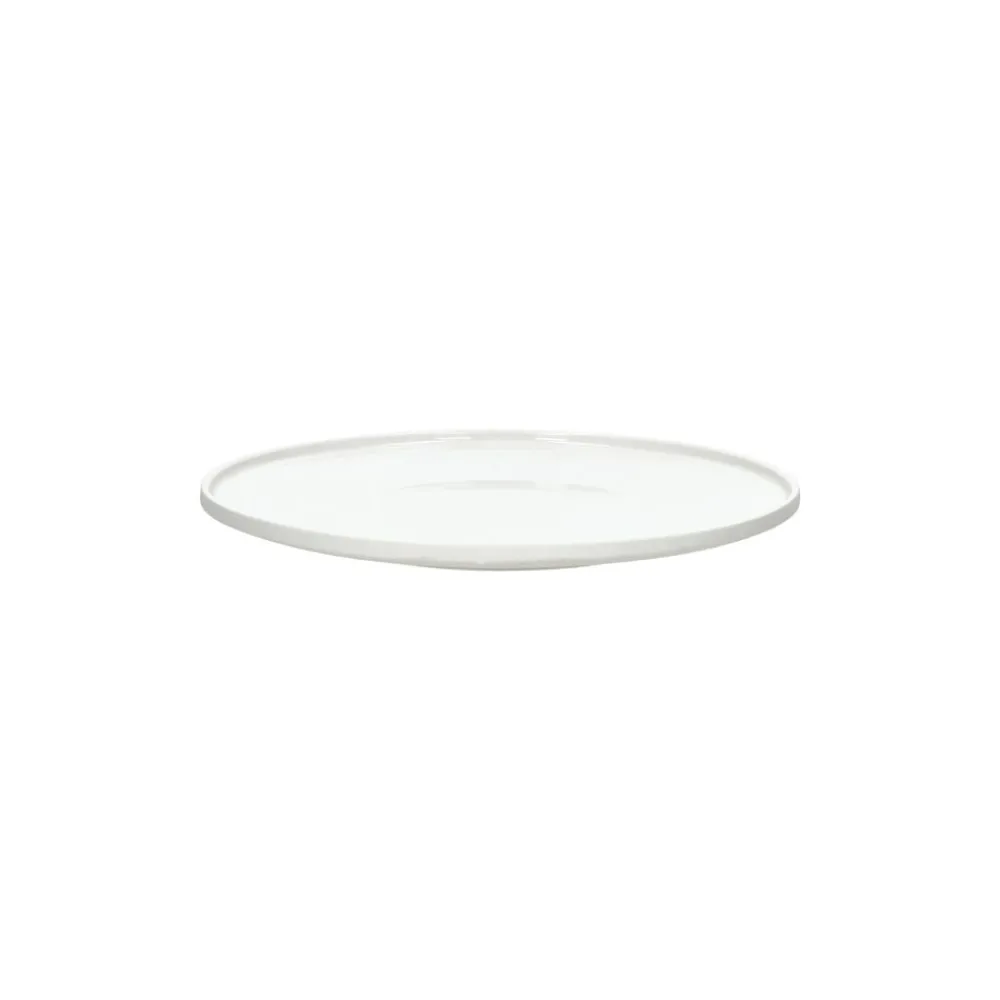 Pomax Vaisselle-LEGGERO - assiette dessert - porcelaine - DIA 19 x H 2 cm - blanc