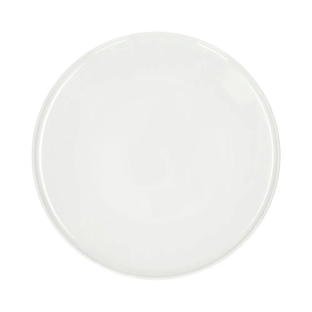 Pomax Vaisselle-LEGGERO - assiette plate - porcelaine - DIA 26 x H 2,2 cm - blanc