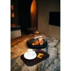 Pomax Vaisselle-LEGGERO - tasse & soucoupe - porcelaine - DIA 5,5/12,8 x H 7,5/2,5 cm - blanc