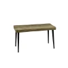 Pomax Bancs-LEGNO - banc - bois de mangier / métal - L 75 x W 35 x H 43 cm