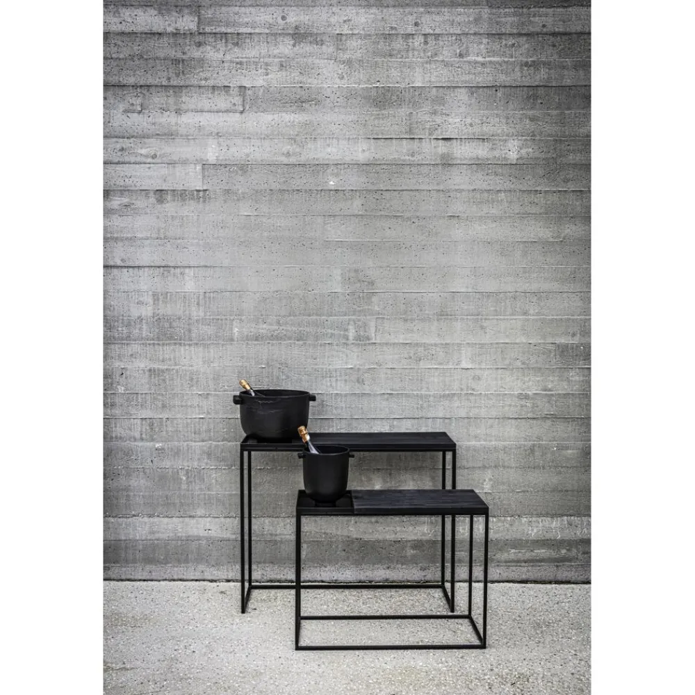 Pomax Accessoires-LISA - seau à champagne - aluminium - L 40 x W 34 x H 24 cm - noir