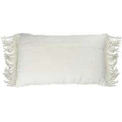 Pomax Coussins-LISBOA - coussin - coton - L 50 x W 30 cm - blanc