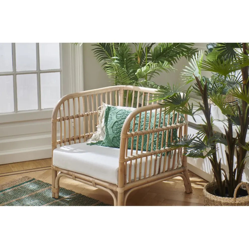 Pomax Coussins-LISBOA - coussin - coton - L 50 x W 30 cm - menthe