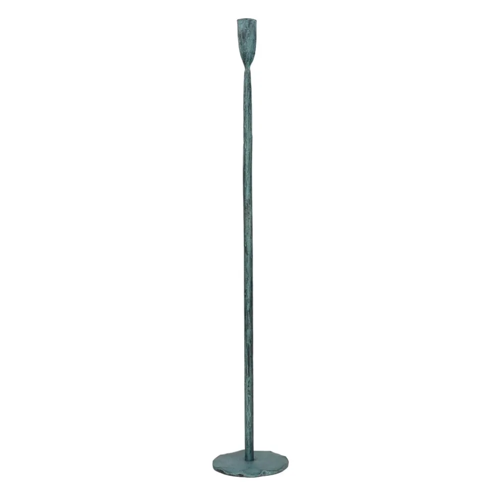Pomax Chandeliers-LIZZIE - bougeoir - métal - DIA 10,5 x H 60 cm - vert
