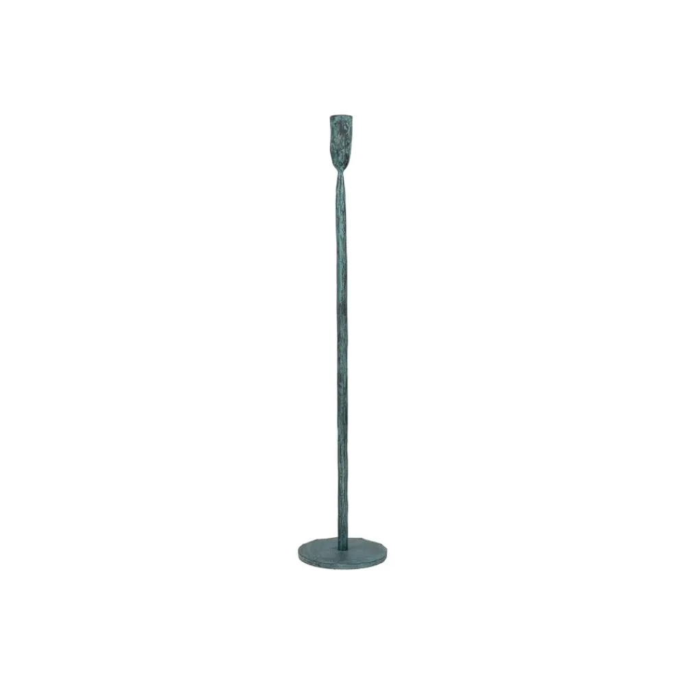 Pomax Chandeliers-LIZZIE - bougeoir - métal - DIA 10,5 x H 50 cm - vert
