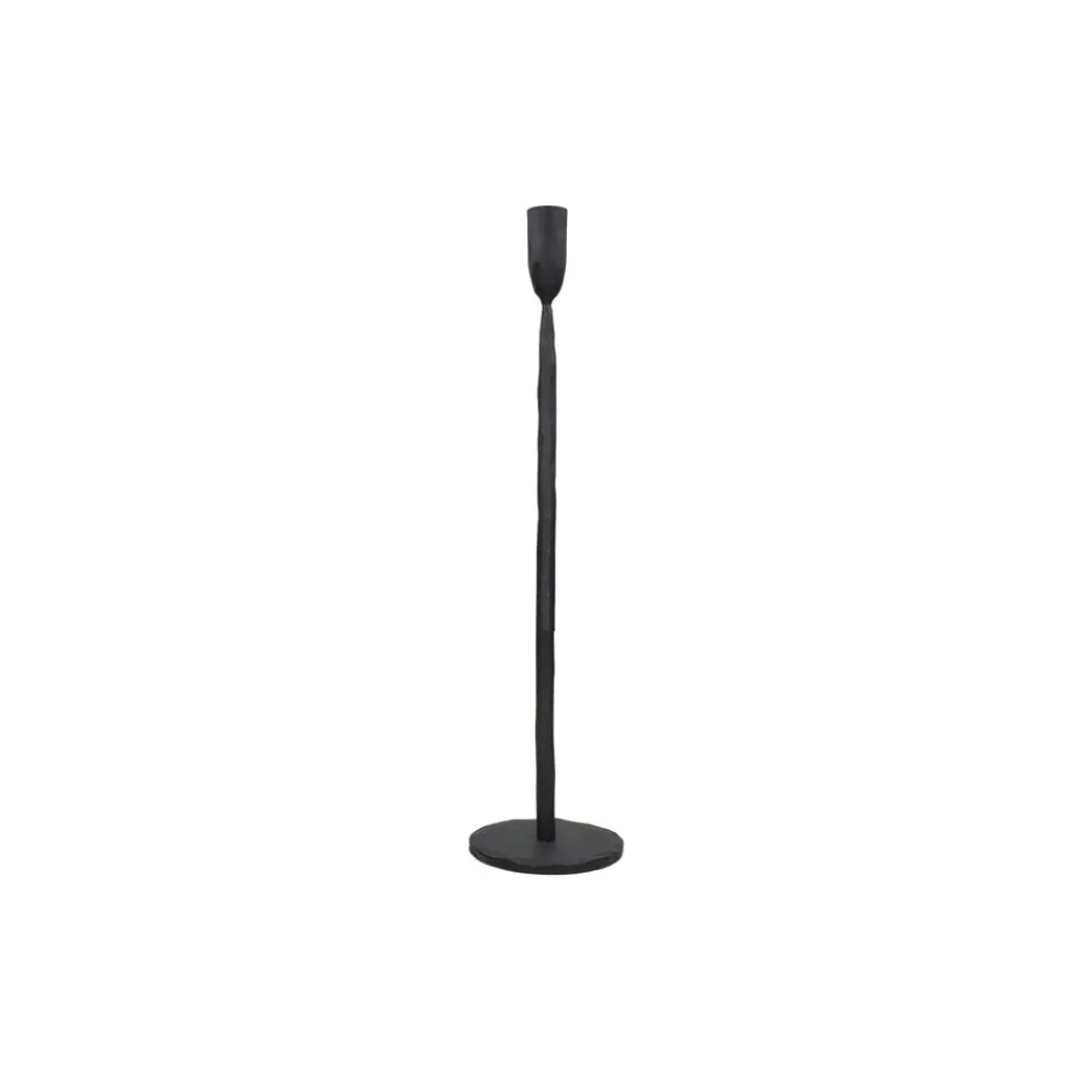 Pomax Chandeliers-LIZZIE - bougeoir - métal - DIA 10 x H 40 cm - noir