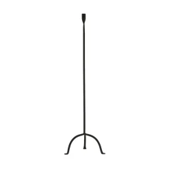 Pomax Chandeliers-LIZZIE - bougeoir - métal - L 25,2 x W 21 x H 90 cm - noir