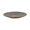 Pomax Vaisselle-LOTUS - assiette à dessert - porcelaine - DIA 22 x H 2,5 cm - bronze