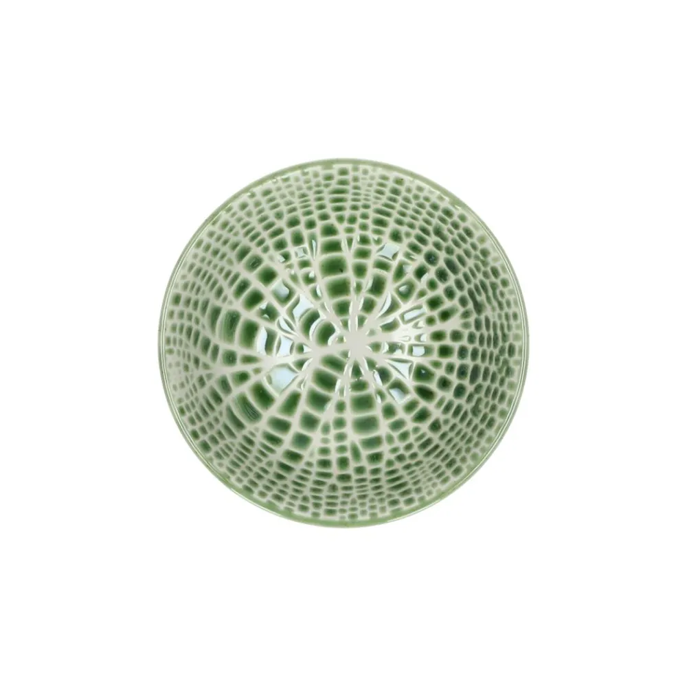 Pomax Vaisselle-LOTUS - bol à céréales - porcelaine - DIA 12 x H 6 cm - vert