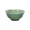 Pomax Vaisselle-LOTUS - bol à soupe - porcelaine - DIA 15 x H 7 cm - vert