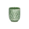 Pomax Vaisselle-LOTUS - gobelet - porcelaine - DIA 7 x H 8 cm - vert