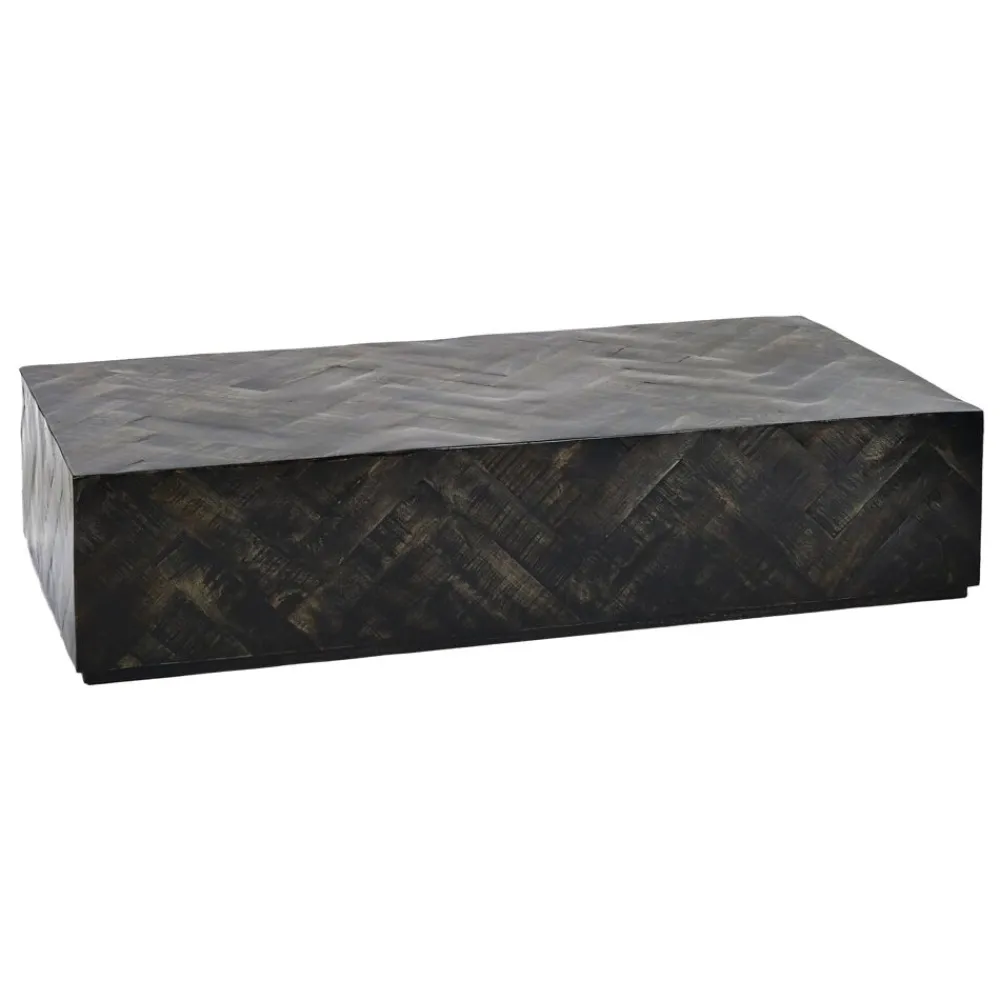 Pomax Tables Basses | Tables-LOXTON - table basse - bois de mangier - L 120 x W 60 x H 28 cm - brun foncé