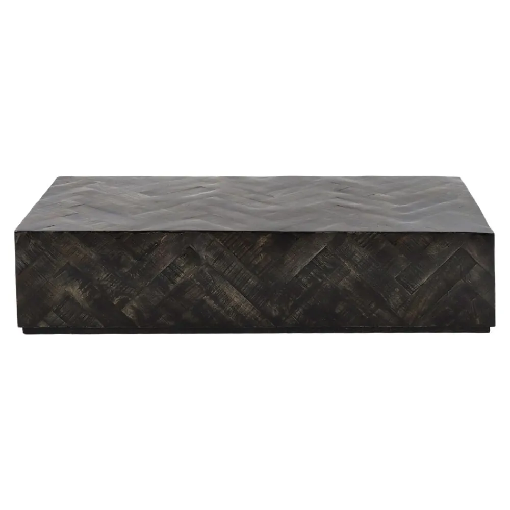 Pomax Tables Basses | Tables-LOXTON - table basse - bois de mangier - L 120 x W 60 x H 28 cm - brun foncé