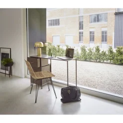 Pomax Chaises-LUCE - chaise - rotin / métal - L 60 x W 43 x H 79 cm