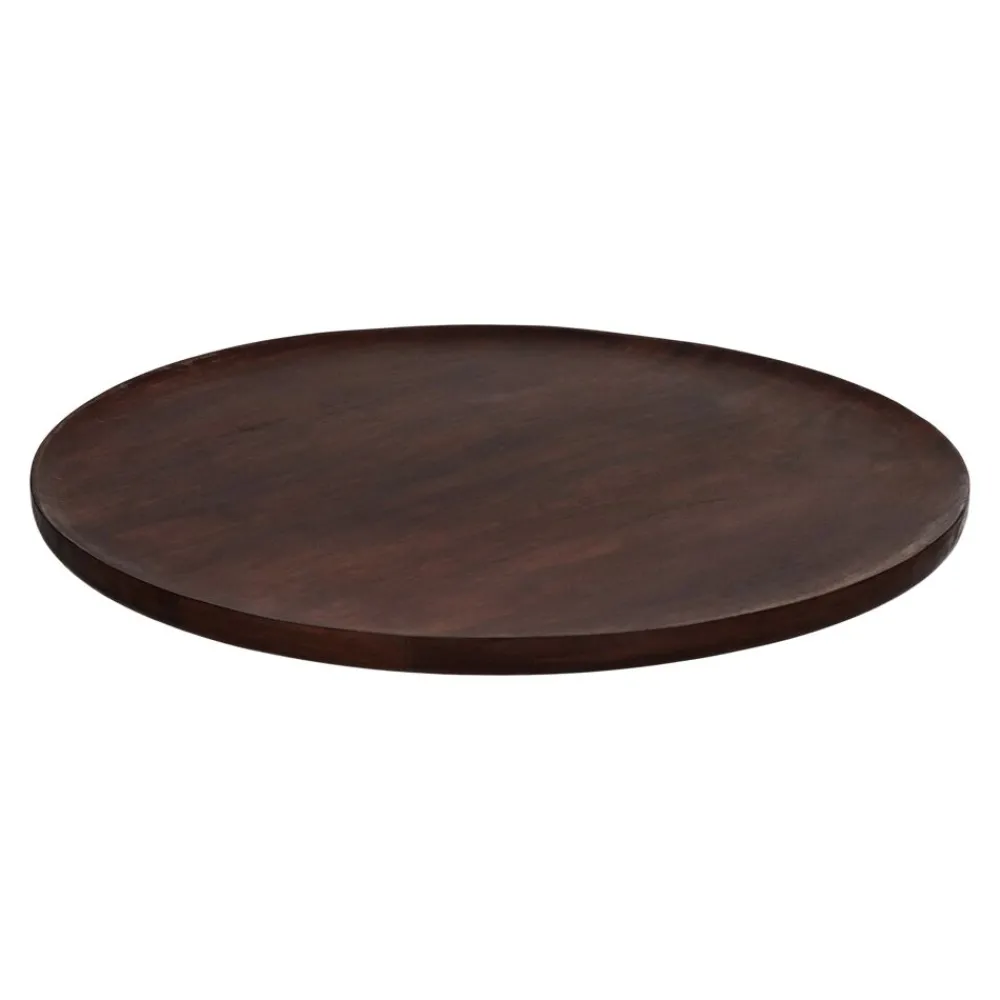 Pomax Plateaux-MACLEAR - plat - bois d'acacia - DIA 50 x H 1,25 cm - brun