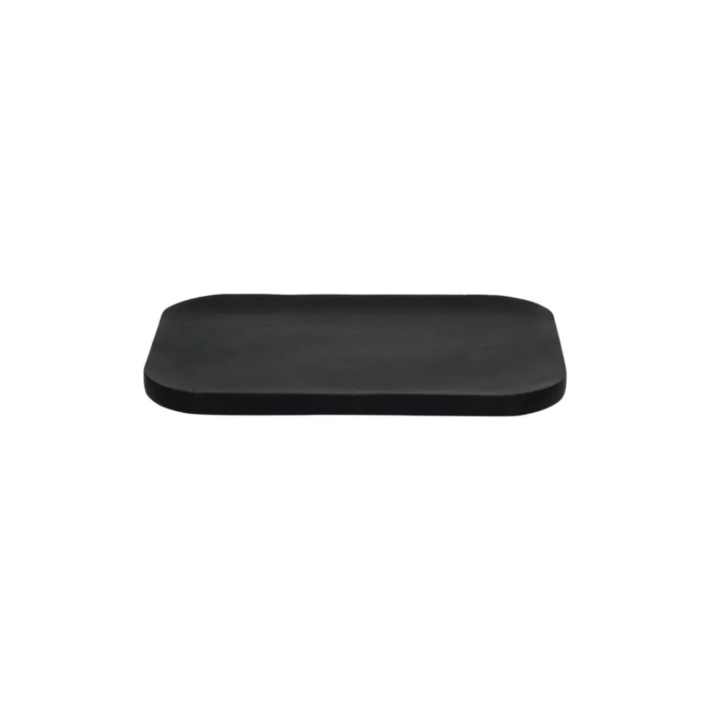Pomax Plateaux-MACLEAR - plat - bois d'acacia - L 28 x W 20 x H 1,25 cm - noir