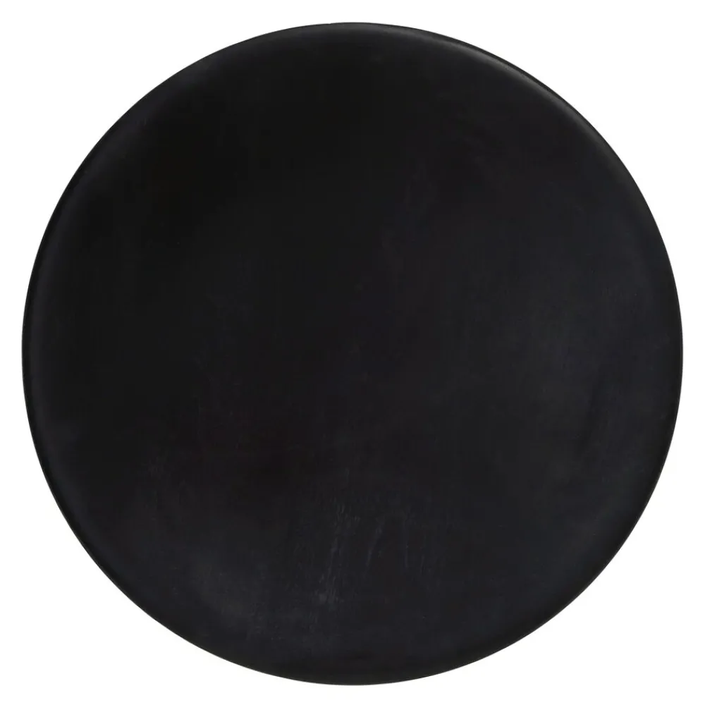 Pomax Plateaux-MACLEAR - plat - bois d'acacia - DIA 50 x H 1,25 cm - noir