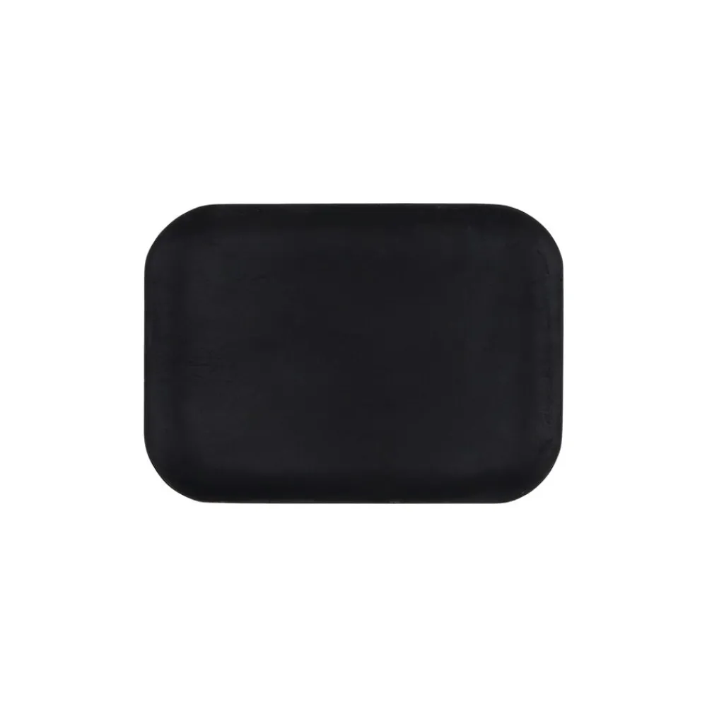 Pomax Plateaux-MACLEAR - plat - bois d'acacia - L 28 x W 20 x H 1,25 cm - noir