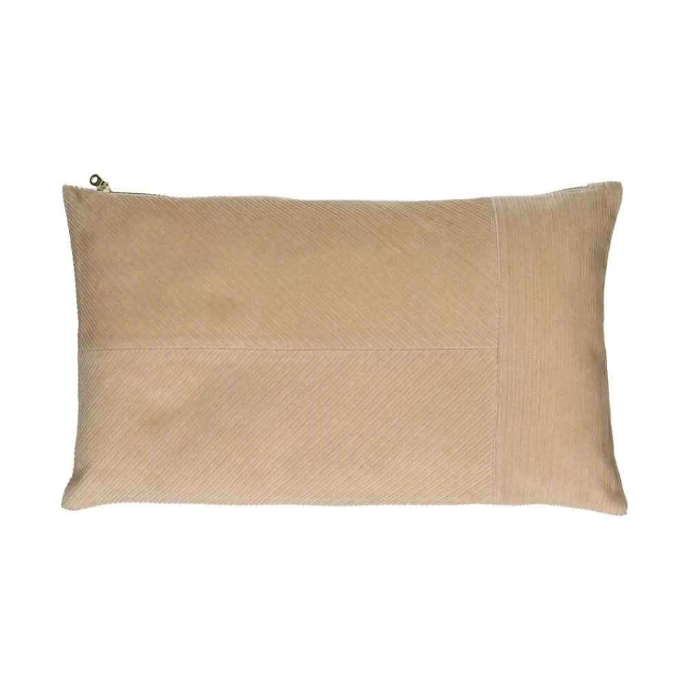 Pomax Coussins-MANCHESTER - coussin - velours - L 50 x W 30 cm - latté