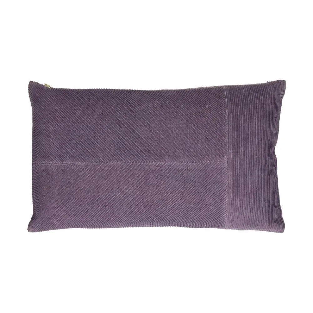 Pomax Coussins-MANCHESTER - coussin - velours - L 50 x W 30 cm - lavande
