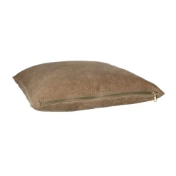 Pomax Coussins-MANCHESTER - coussin - velours - L 45 x W 45 cm - beige