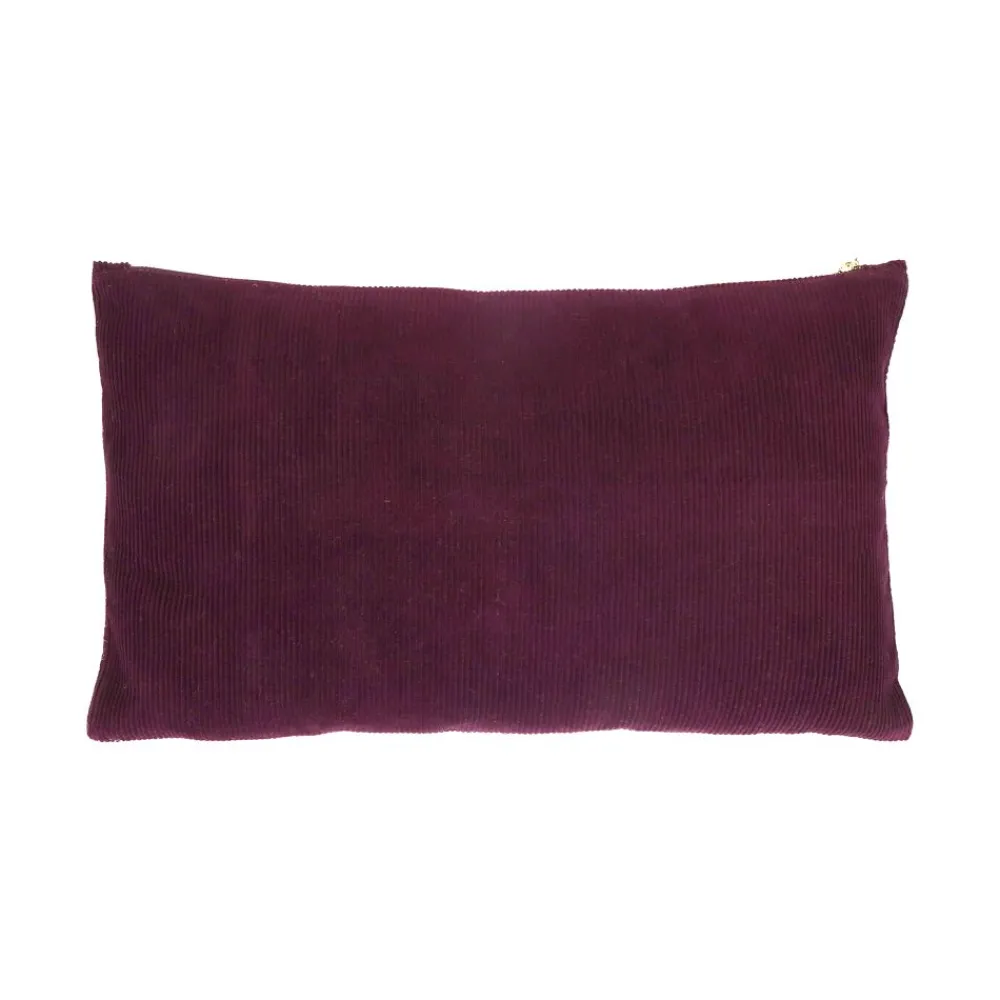 Pomax Coussins-MANCHESTER - coussin - velours - L 50 x W 30 cm - figue