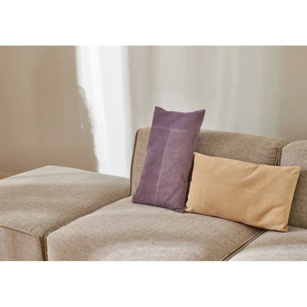 Pomax Coussins-MANCHESTER - coussin - velours - L 50 x W 30 cm - lavande