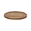 Pomax Plateaux-MANHATTAN - plat - bois d'acacia - DIA 35 x H 1,8 cm - naturel