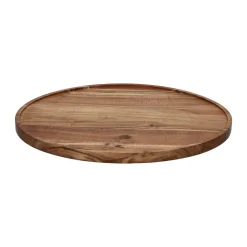 Pomax Plateaux-MANHATTAN - plat - bois d'acacia - DIA 45 x H 1,8 cm - naturel