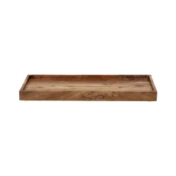 Pomax Plateaux-MANHATTAN - plateau - bois d'acacia - L 35,5 x W 15 x H 2,5 cm - naturel