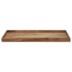 Pomax Plateaux-MANHATTAN - plateau - bois d'acacia - L 47 x W 18 x H 2,5 cm - naturel