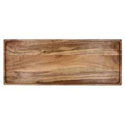 Pomax Plateaux-MANHATTAN - plateau - bois d'acacia - L 47 x W 18 x H 2,5 cm - naturel