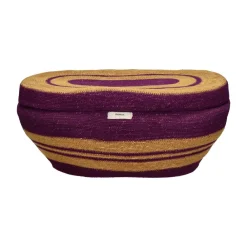 Pomax Bols & Paniers-MARE - set/3 paniers - jonc de mer - L 31/44/52 x W 22/29/36 x H 13/23/24 cm - multicolore