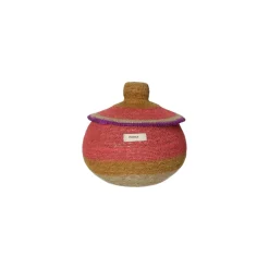Pomax Bols & Paniers-MARE - set/3 paniers - jonc de mer - DIA 25/37/47 x H 22/29/36 cm - multicolore