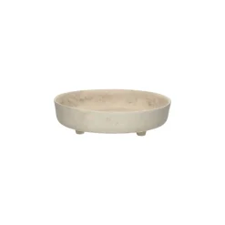 Pomax Bols & Paniers-MARICARO - plat - papier mâché - DIA 28 x H 8 cm - blanc