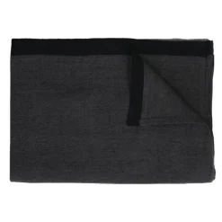 Pomax Linge De Table-MARIKANA - nappe - lin - L 350 x W 170 cm - noir