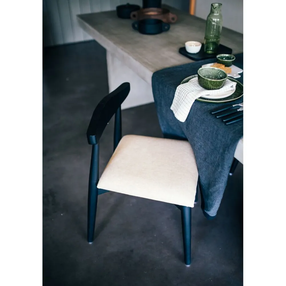 Pomax Linge De Table-MARIKANA - nappe - lin - L 250 x W 170 cm - noir